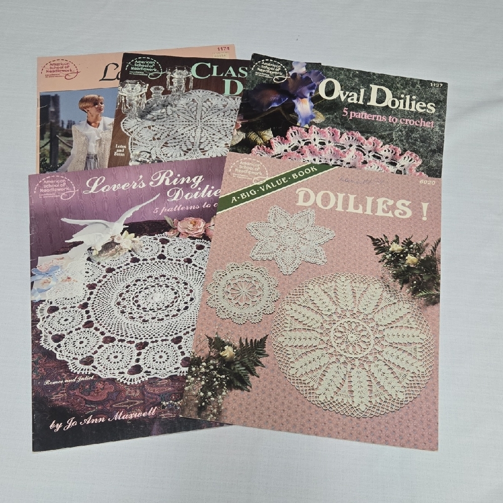 Crochet Doilies Pattern Book Set